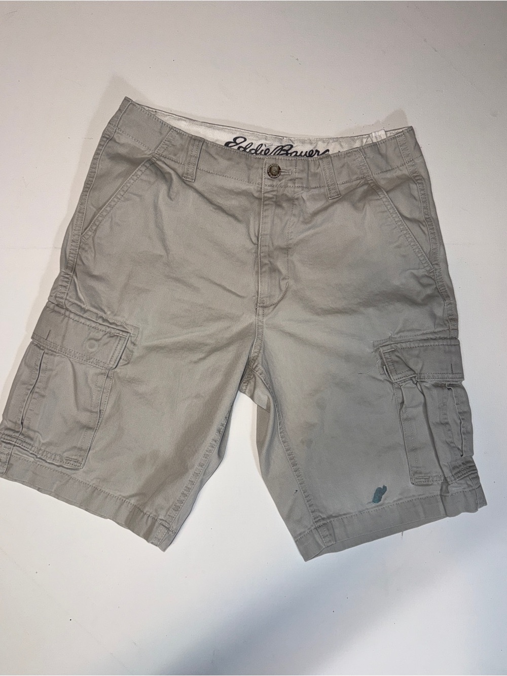 Eddie Bauer Light Gray Cargo Shorts